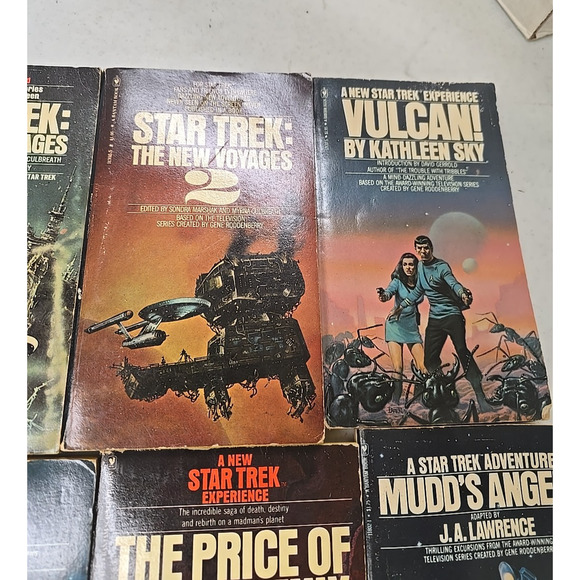 Lot of 8 Vintage Star Trek Mixed Authors Fantasy Science Fiction Paperback Books - Picture 3 of 6
